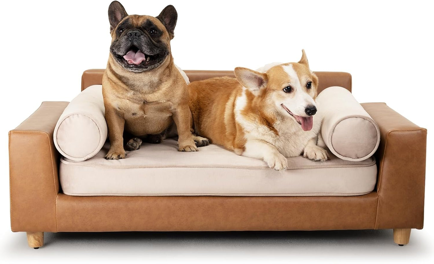 Petseliers Ultra-Luxury Pet Sofa with Velvet Upholstery
