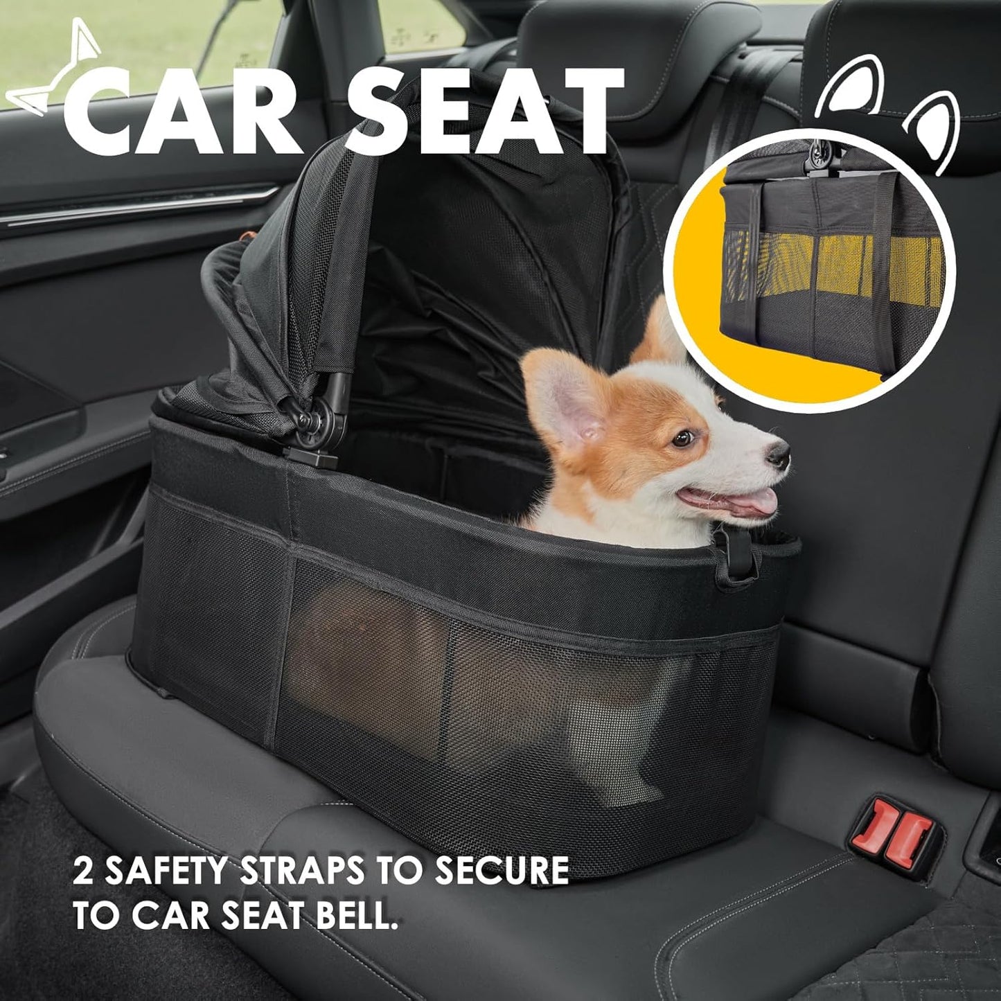 Petseliers Foldable Luxury Pet Stroller