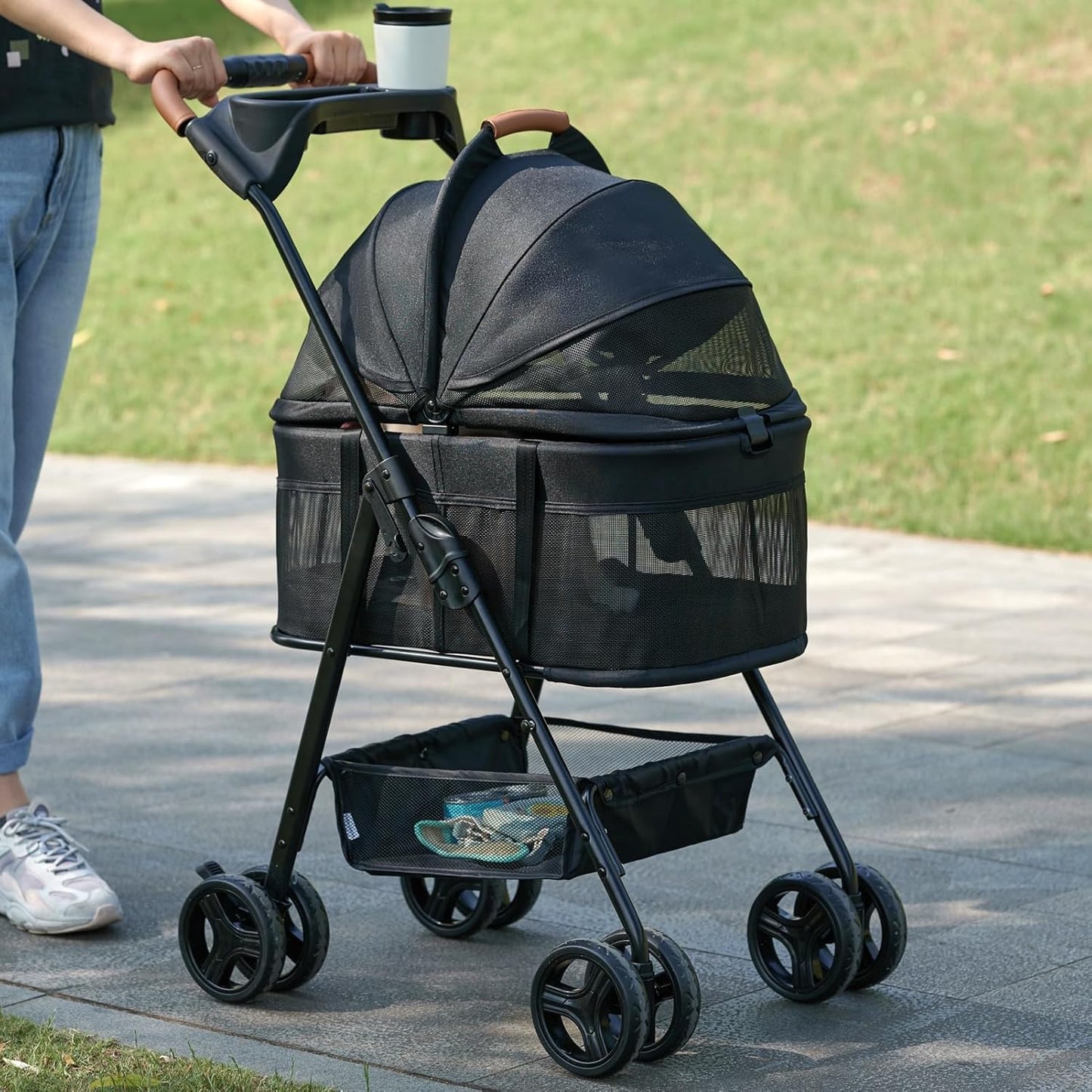Petseliers Foldable Luxury Pet Stroller