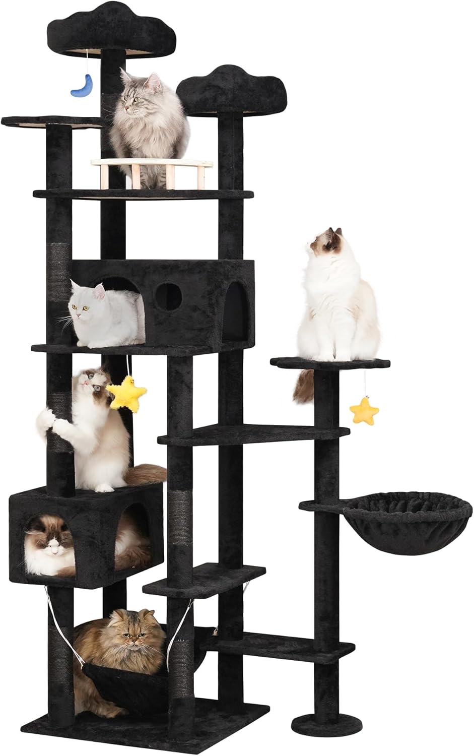 Petseliers Luxury Cat Tower with Hammocks and Scratch Posts