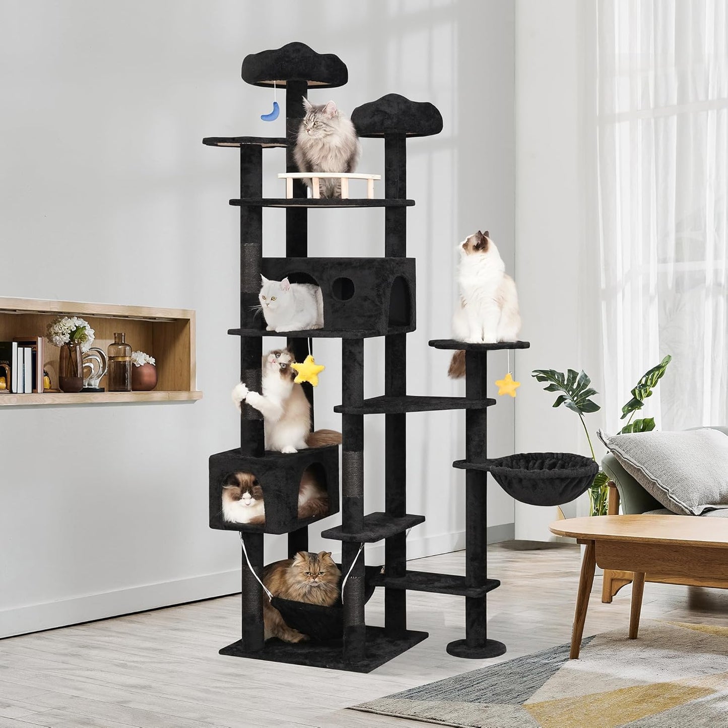 Petseliers Luxury Cat Tower with Hammocks and Scratch Posts
