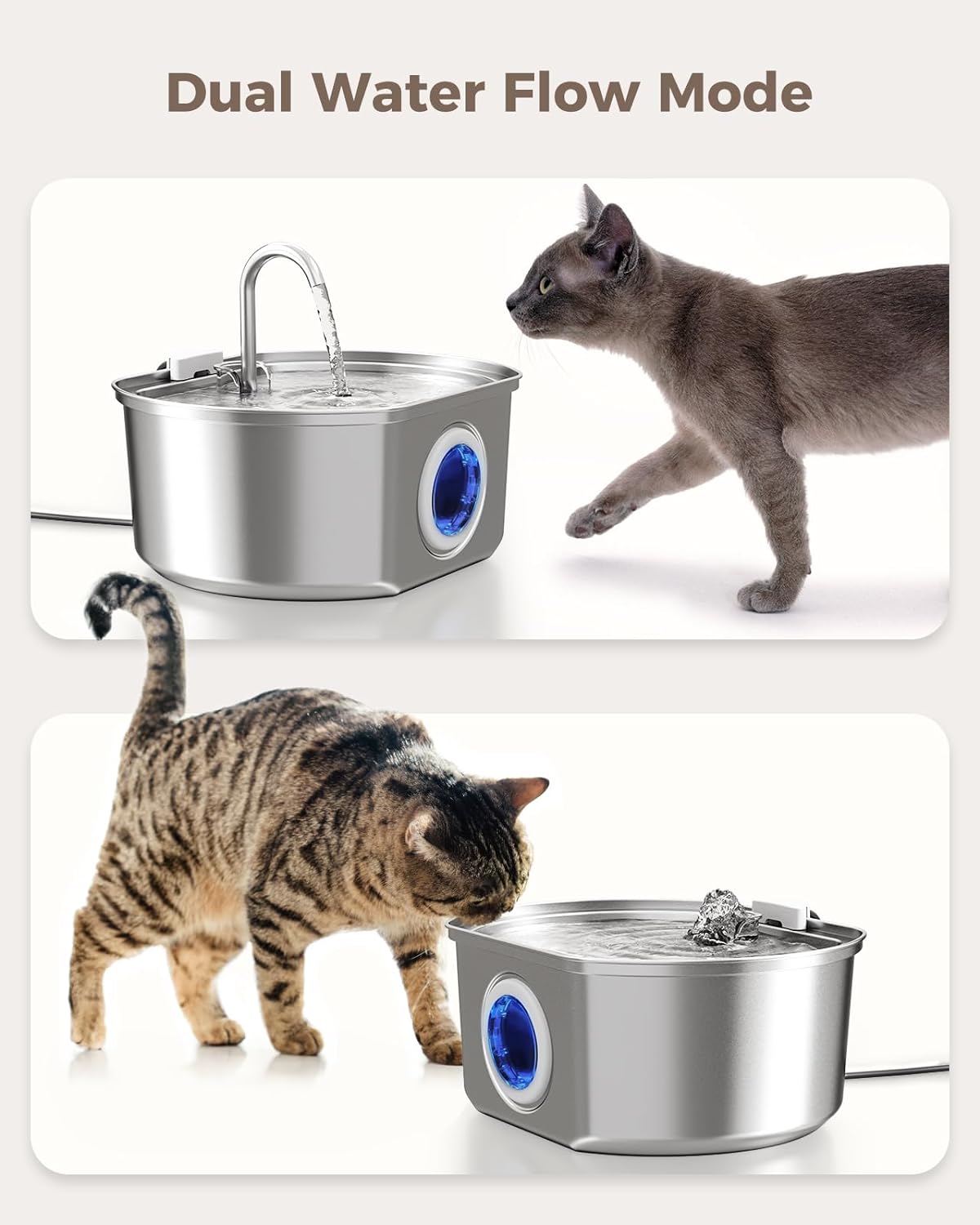 Petseliers Elite Stainless Steel Pet Fountain