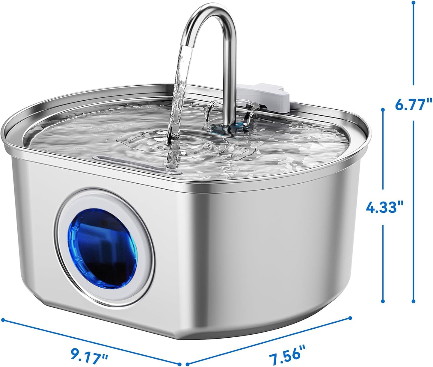 Petseliers Elite Stainless Steel Pet Fountain