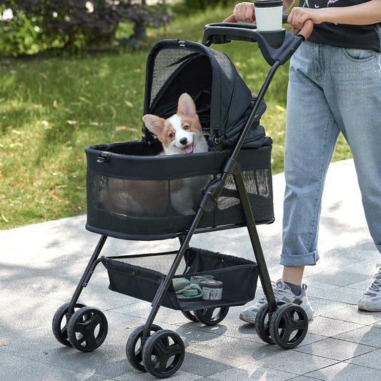 Petseliers Foldable Luxury Pet Stroller